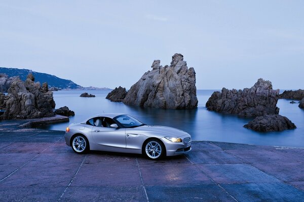 BMW Reise zum Meer zum Strand