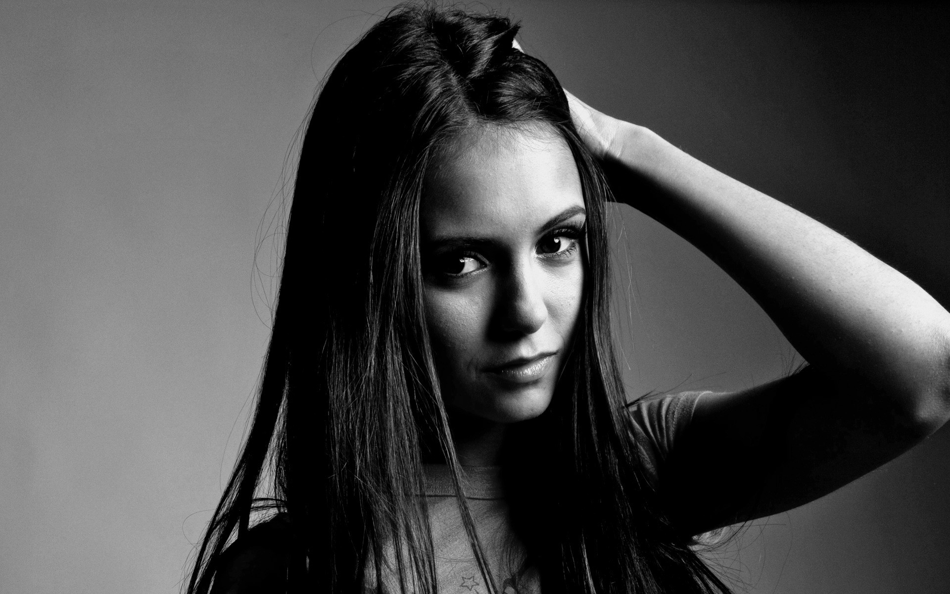 mädchen porträt frau monochrom mode modell studio sexy glamour ein erwachsener gesicht auge nackt haare elena gilbert