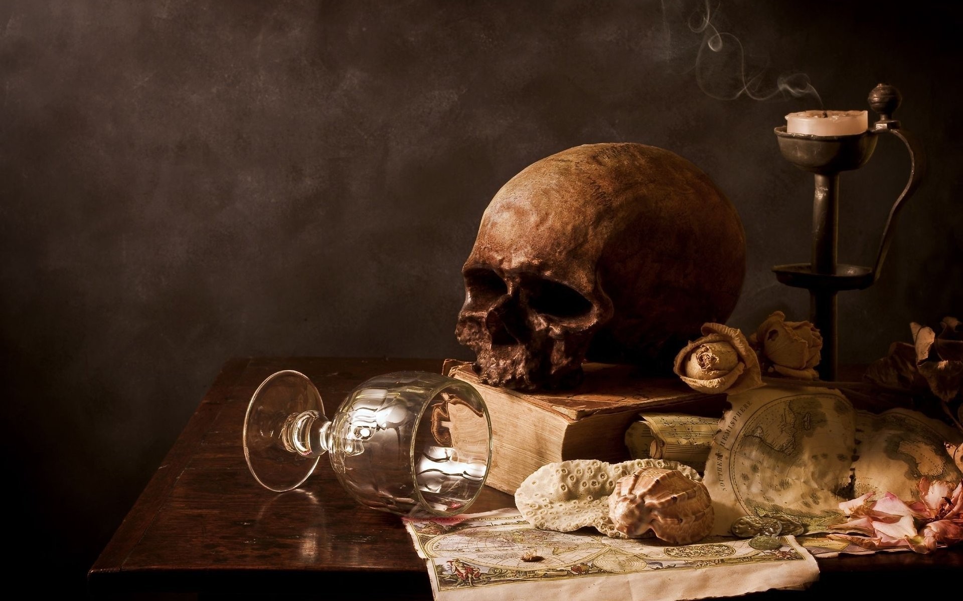 stillleben essen tabelle behälter ein drinnen möbel trinken erwachsener schädel kopf tot