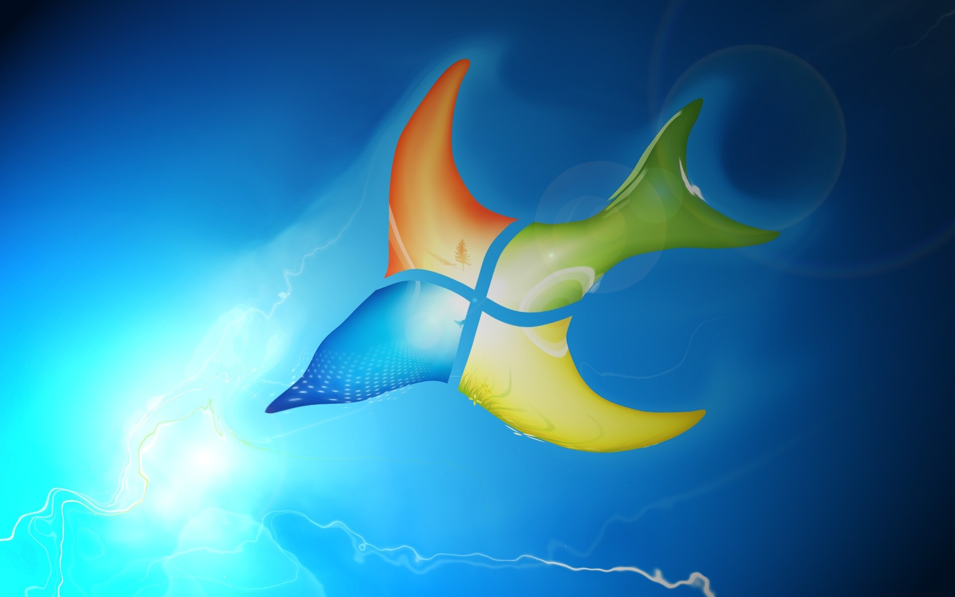 windows unterwasser natur illustration desktop wasser fisch hintergrund computer logo