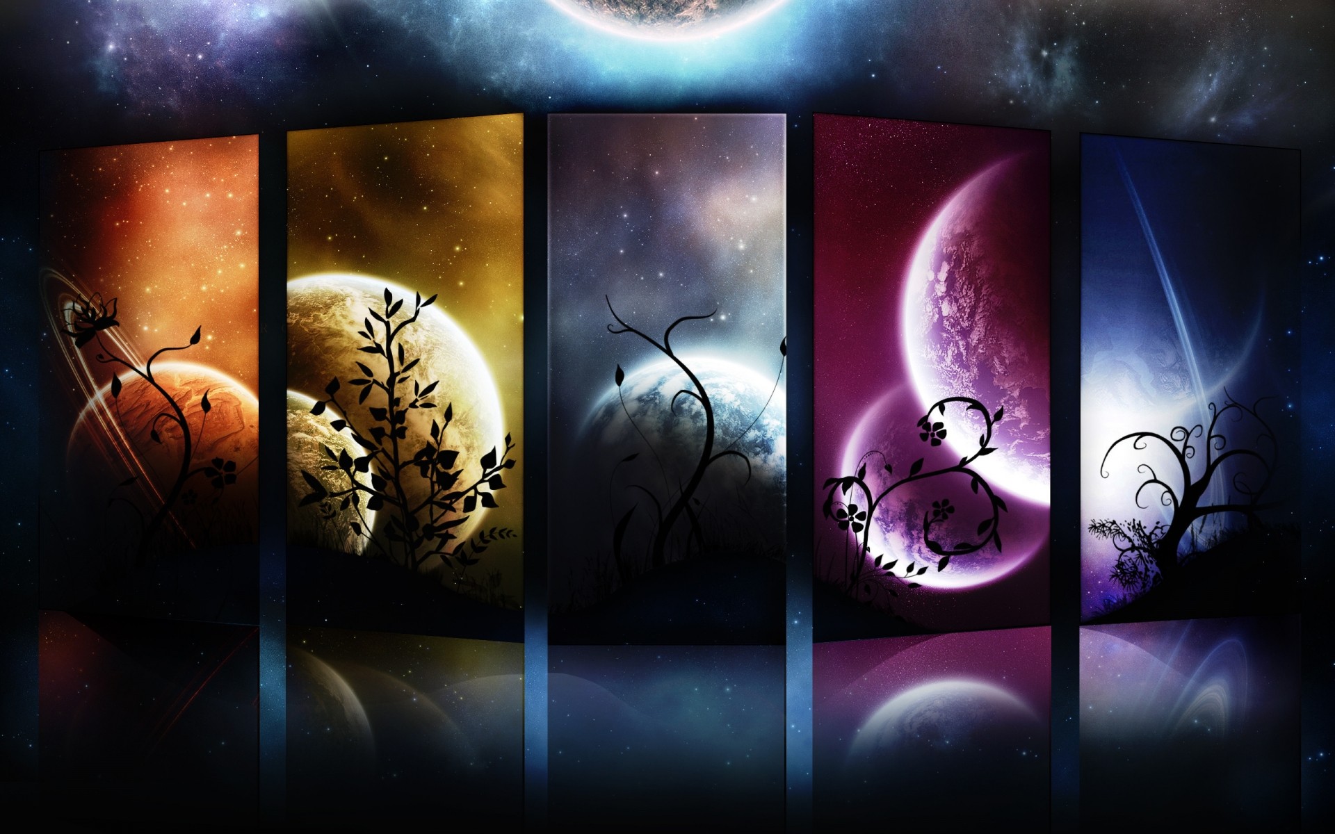mond halloween desktop dunkel beängstigend gruselig abstrakt illustration hintergrund planeten bild bild