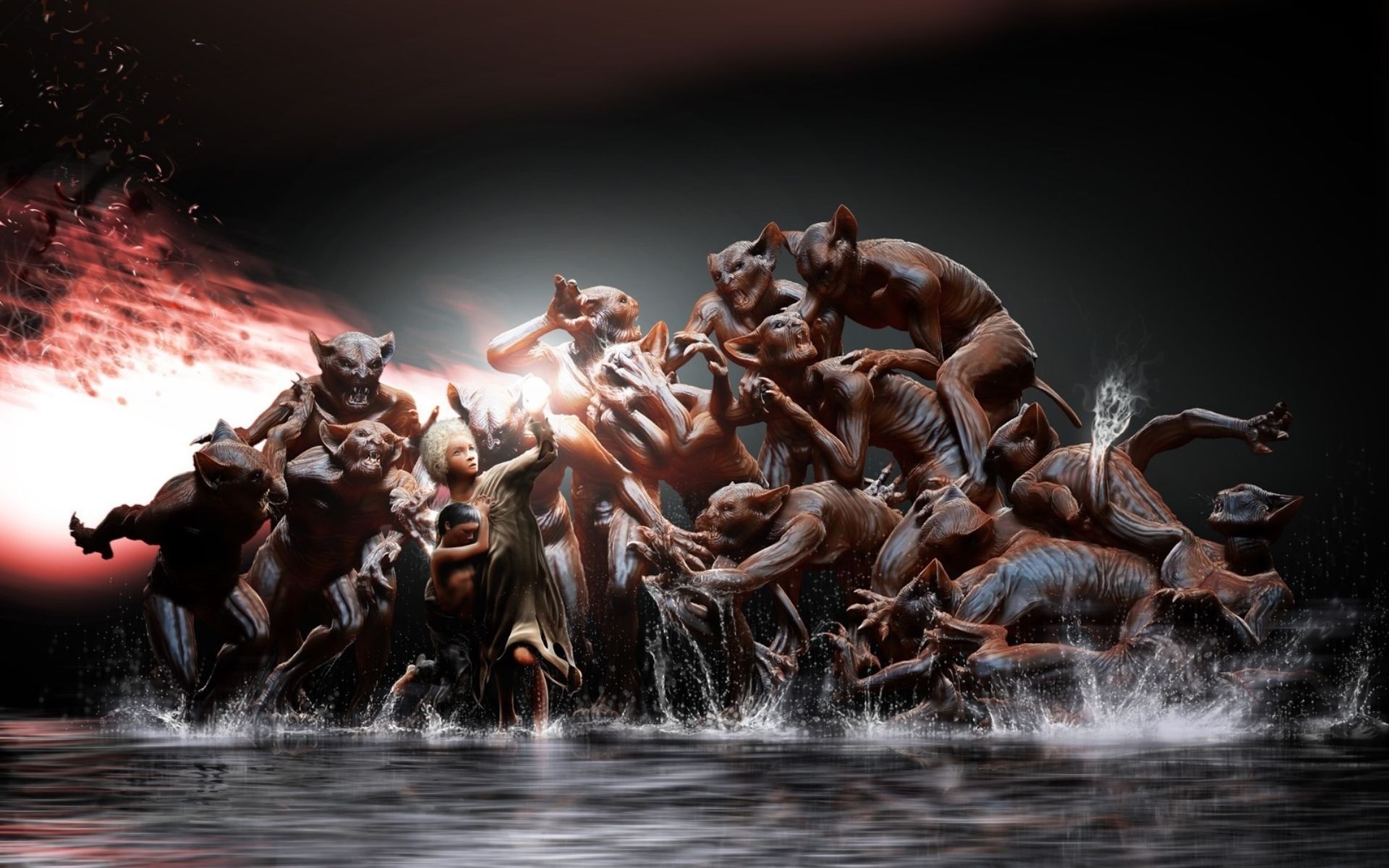 festival bewegung wettbewerb wasser leistung mandrage dämon teufel