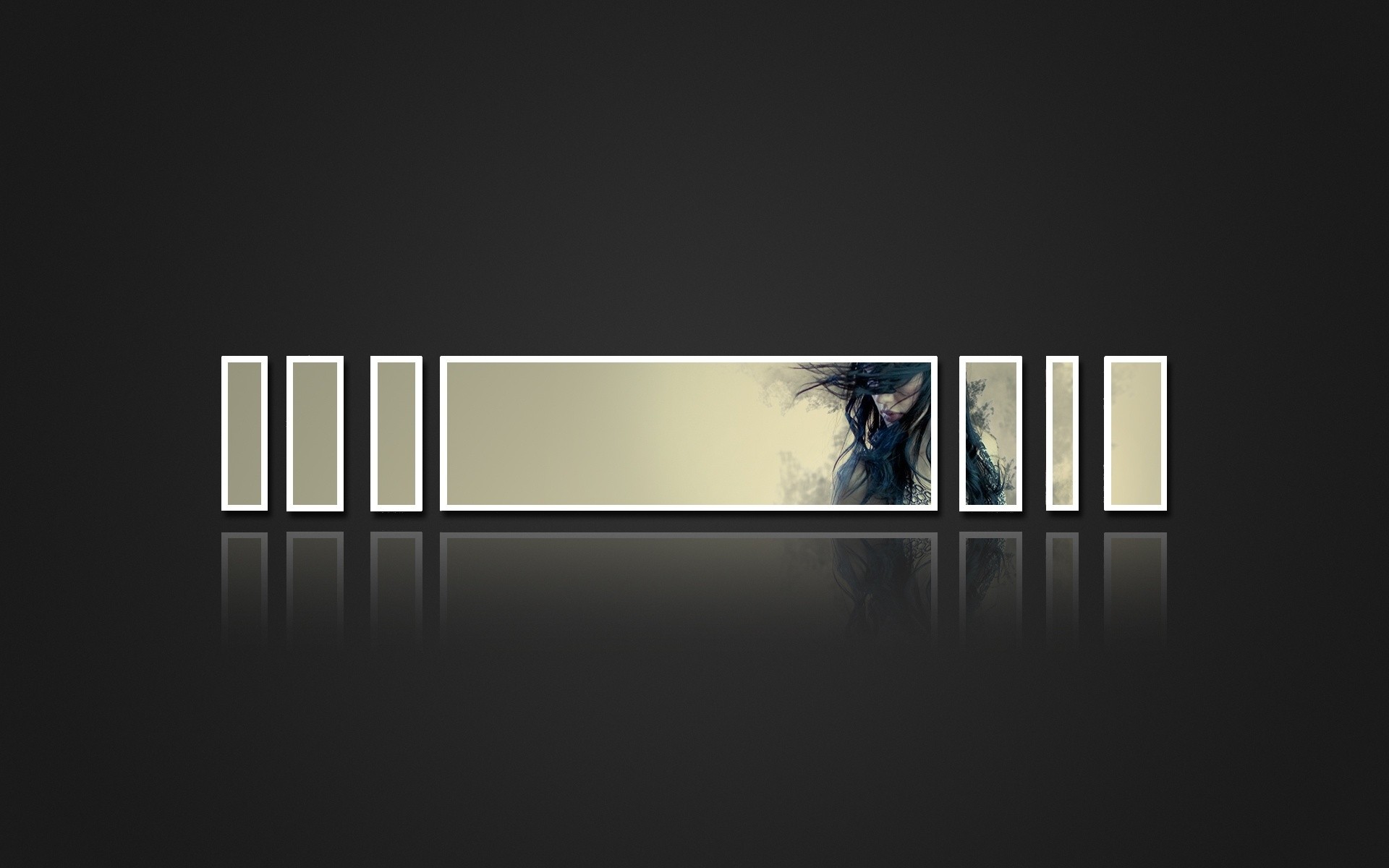 quadrat leer monochrom licht wand reflexion geschäft desktop ausstellung frau hintergrund stil design modern