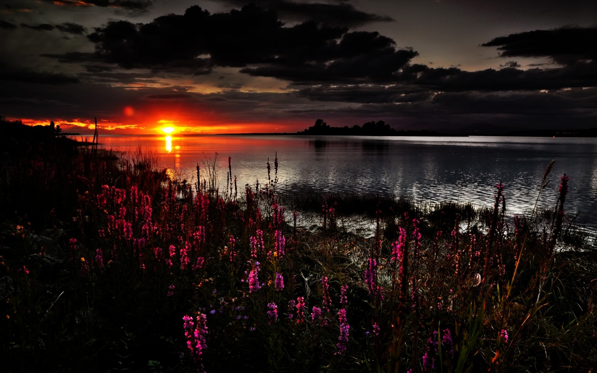 landschaft sonnenuntergang dämmerung wasser dämmerung abend landschaft im freien sonne see licht himmel natur blumen wolken secenery