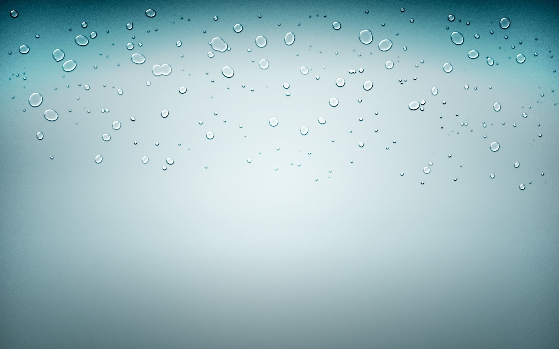 regen tropfen abstrakt nass licht tropfen tau türkis blase sauber kalt flüssigkeit spritzen fließen klar hintergrund glatt kunst desktop tapete minimal tropfen