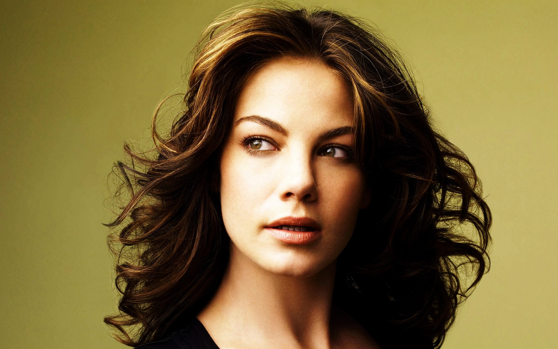 porträt frau mode modell mädchen glamour auge sexy ein haar schauspielerin michelle monaghan frau berühmtheit
