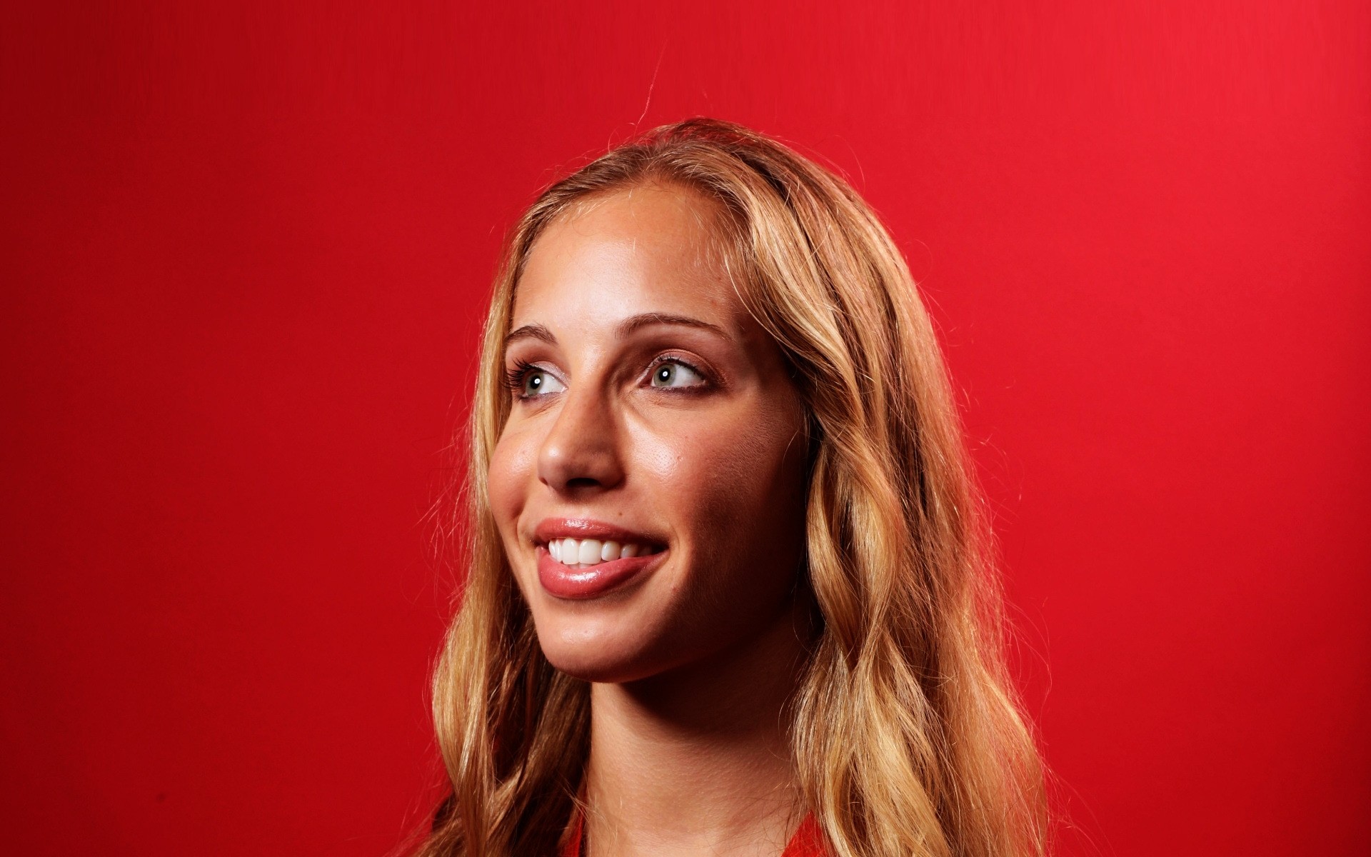 frau porträt mode eine hübsch tragen seibre lächeln lachen mariel s zagunis