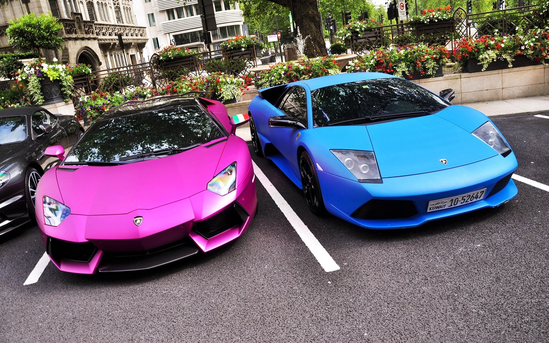 lamborghini auto auto luxus automobil transportsystem bürgersteig straße schnell fahren anzeigen motorhaube cabrio