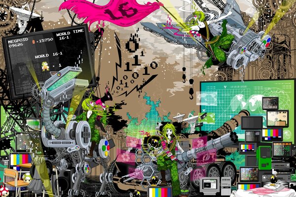 Unordentliches Chaos der Singularität auf dem Desktop