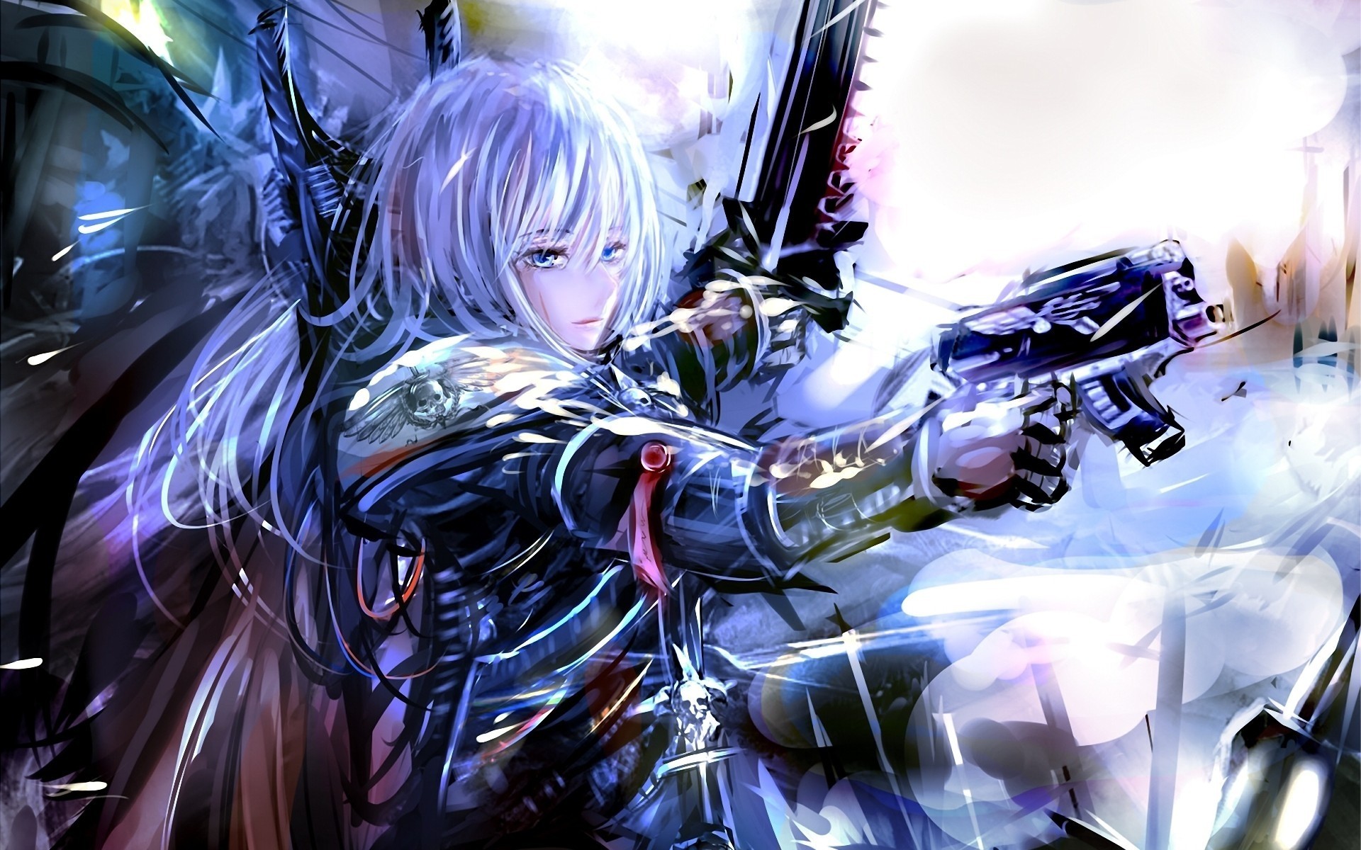 other games mädchen blond waffen ausrüstung schwester schlacht