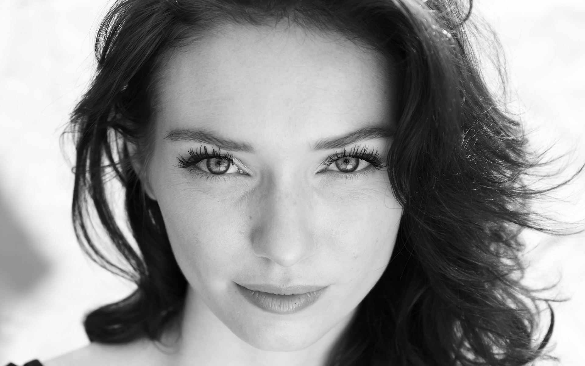 porträt monochrom frau mädchen modell mode gesicht sexy erwachsener auge eins haar schön hübsch glamour elinor tomlinson berühmtheit prominente prominente