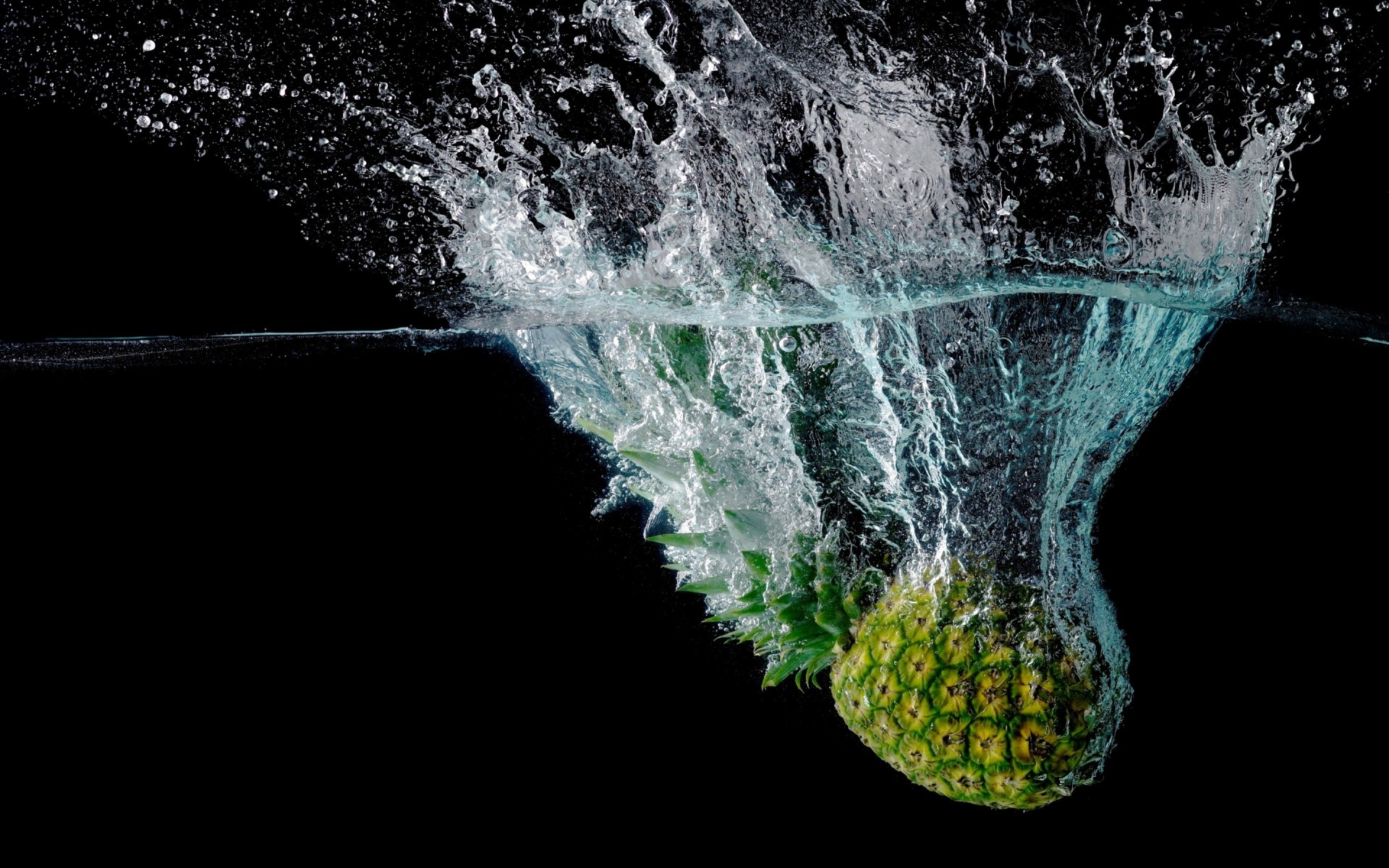 wasser nass spritzen natur tropfen bewegung welle desktop kalt dunkel ananas obst