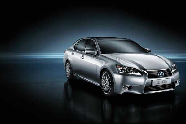 Lexus-Auto auf blauem Hintergrund