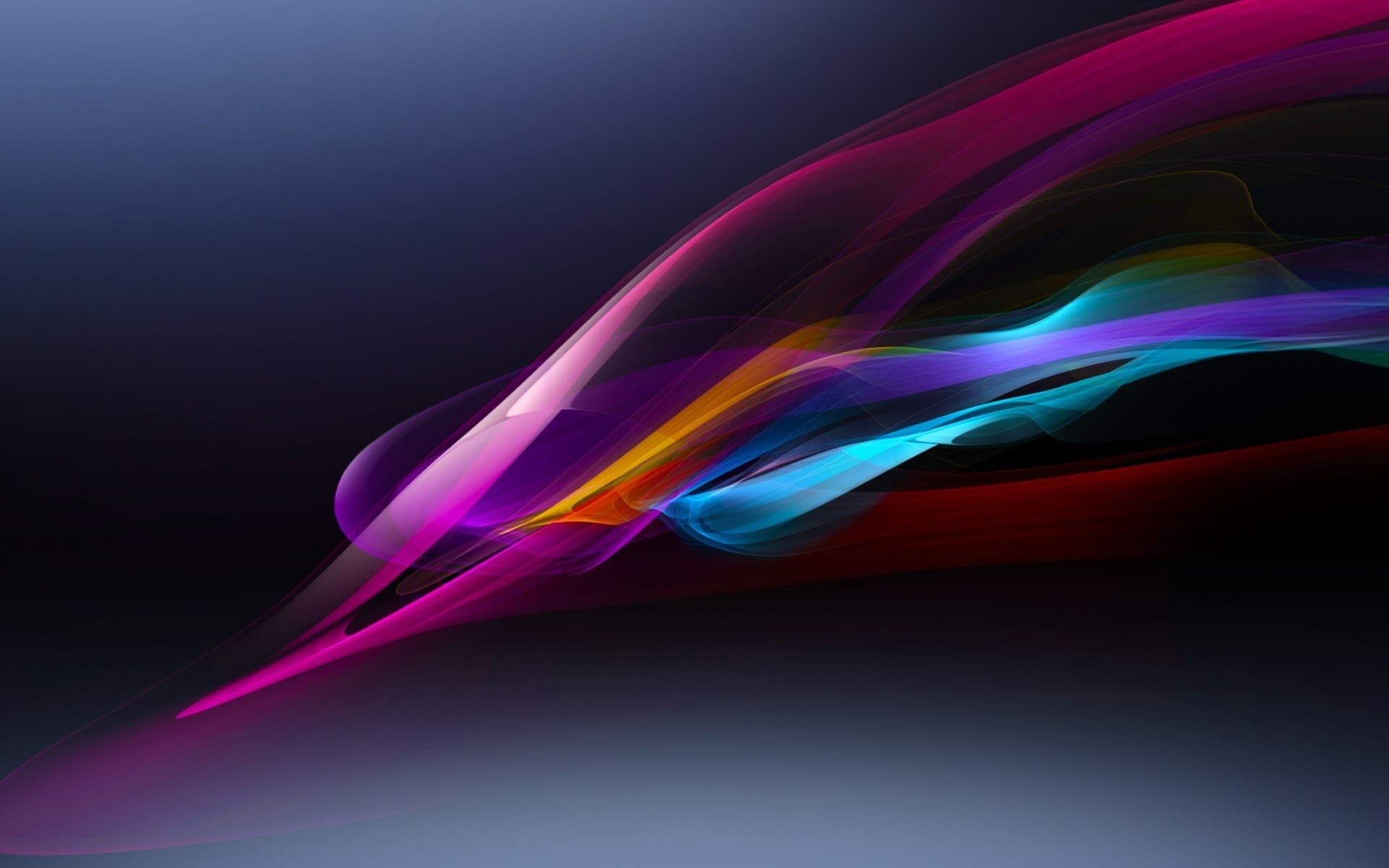 sony kunst illustration abstrakt grafik futuristisch farbe kurve unschärfe dynamisch bewegung formen design linie künstlerisch hell wallpaper desktop surreal farbverlauf fraktal xperia tsu smartphone technologie tech hightech