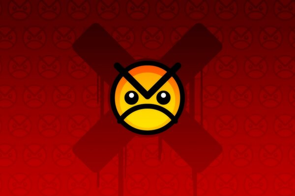 Smiley, der die Durchfahrt verbietet