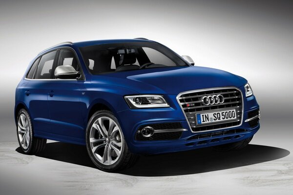 Abgerissenes Auto der Marke Audi