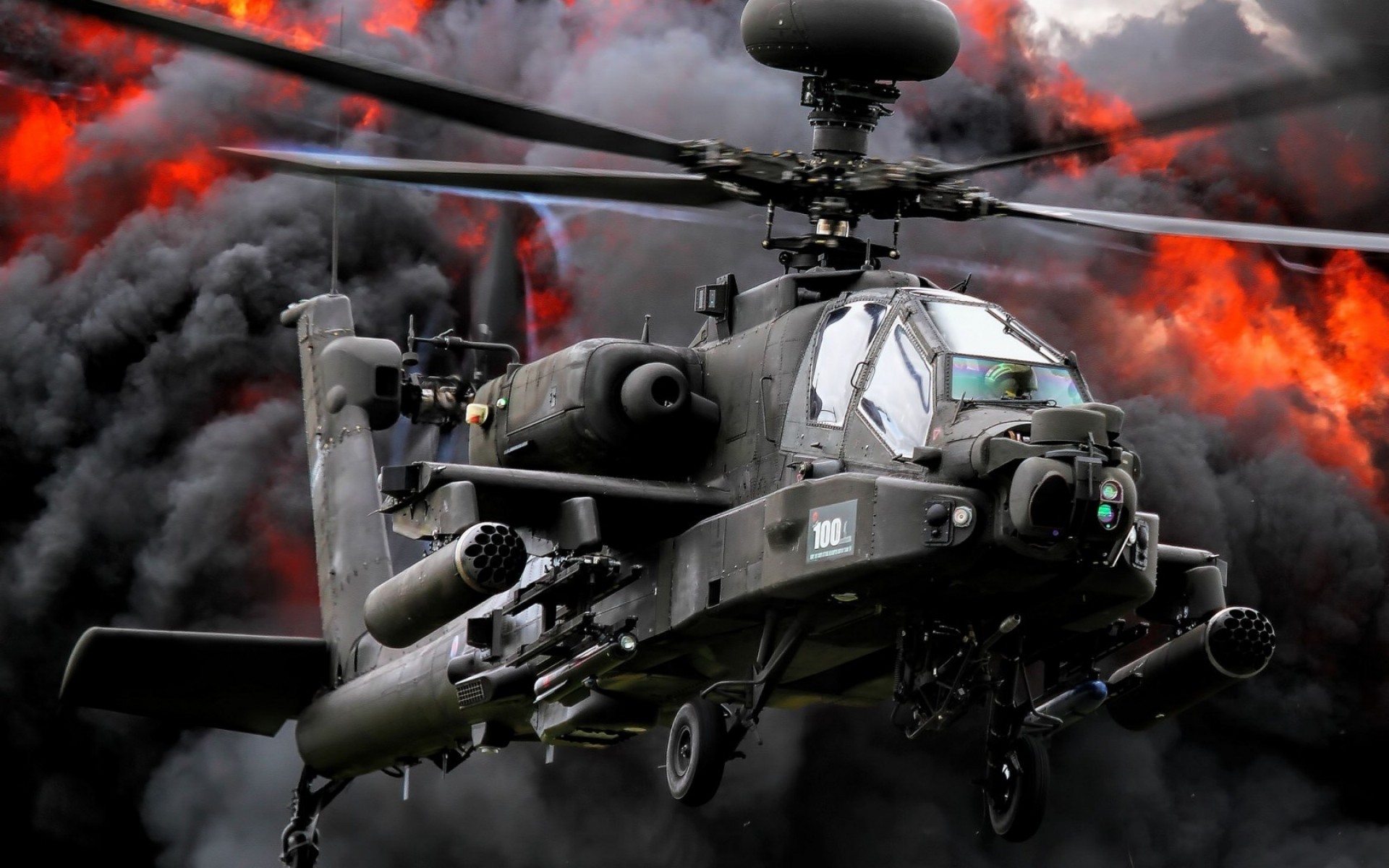 militär hubschrauber auto flamme krieg transportsystem waffe armee rauch boeing ah-64 apache