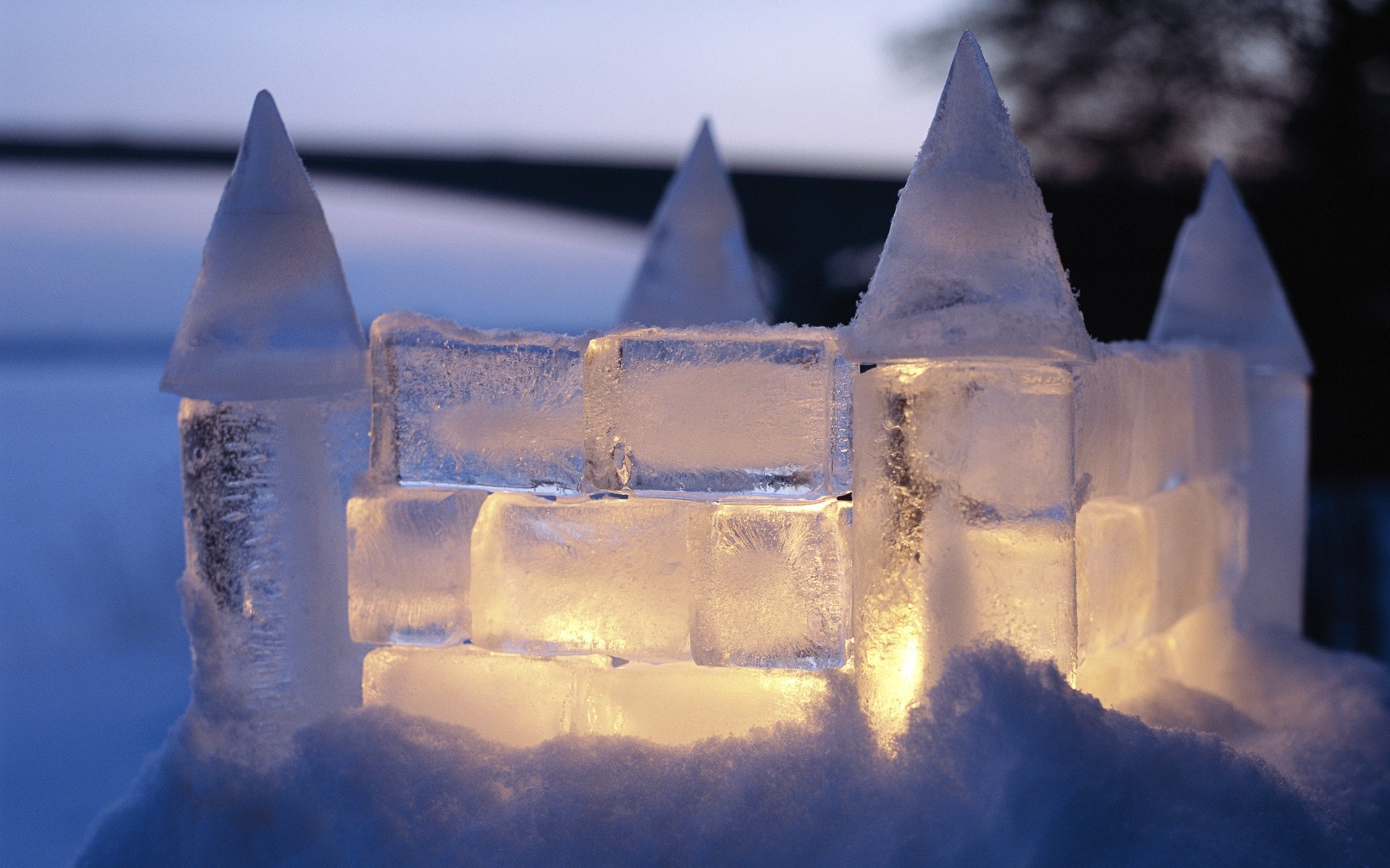 kalt wasser himmel im freien eis winter schnee reisen gefroren natur reflexion architektur dämmerung meer frost schloss kerzen