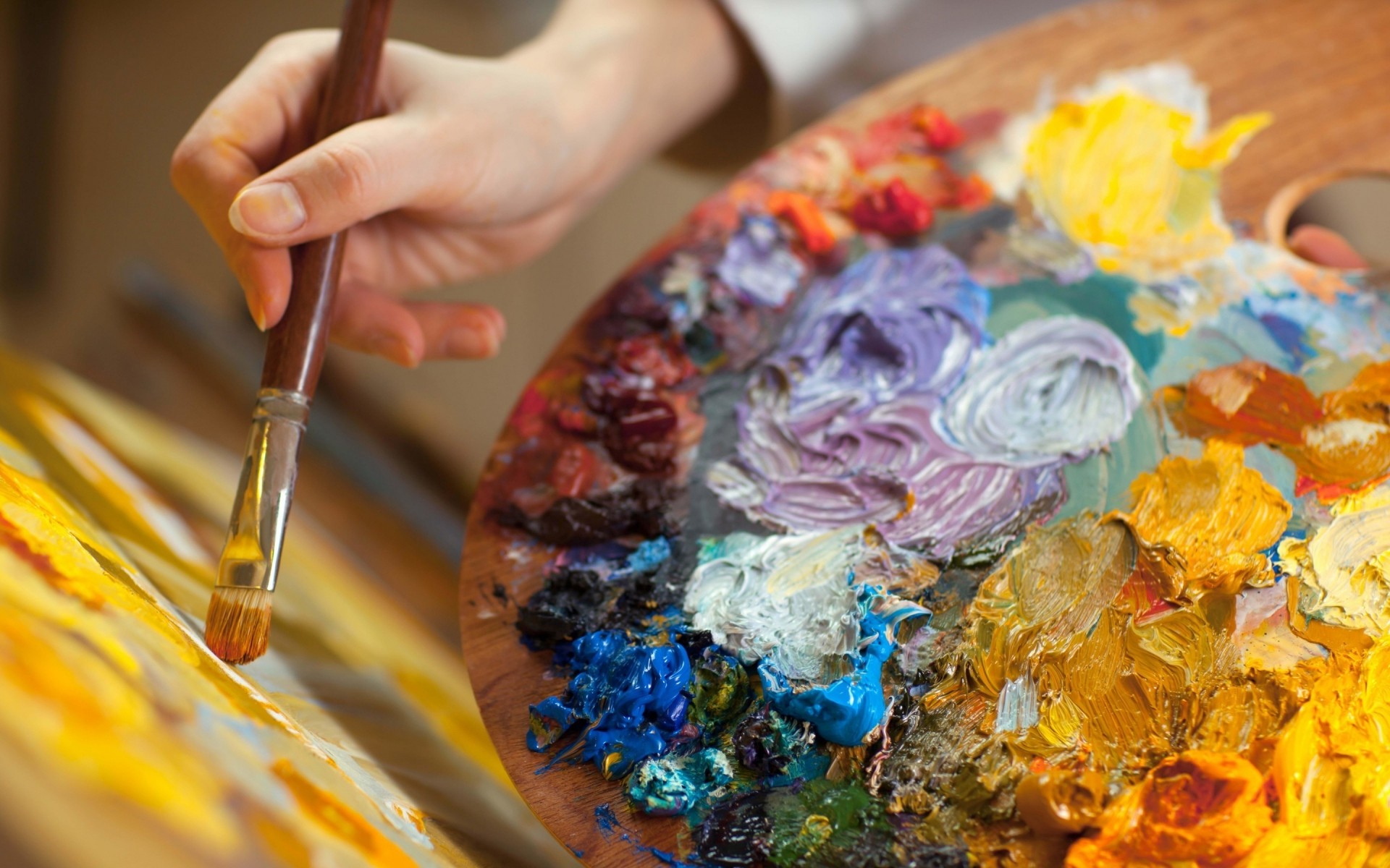 kreativität farbe kunst dekoration essen pinsel malerei palette