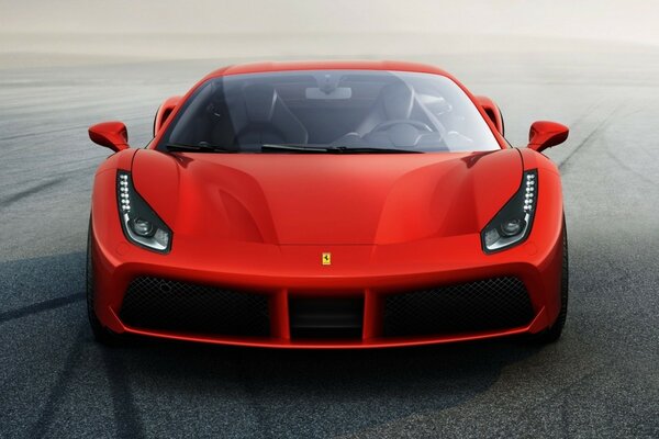 Stilvoll, sportlich, Rot- Ferrari