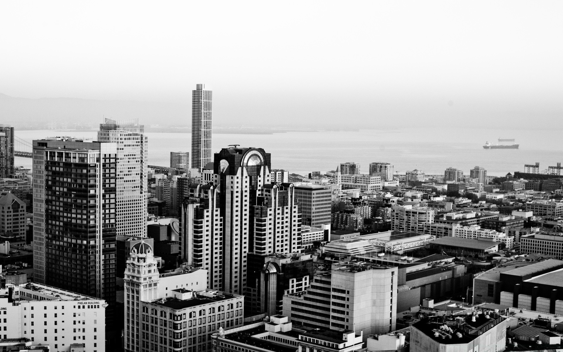 schwarz /weiß stadt wolkenkratzer skyline architektur stadt haus stadtzentrum reisen büro städtisch modern panorama