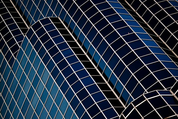 Geometrische Figur oder Hochhaus im modernen Stil