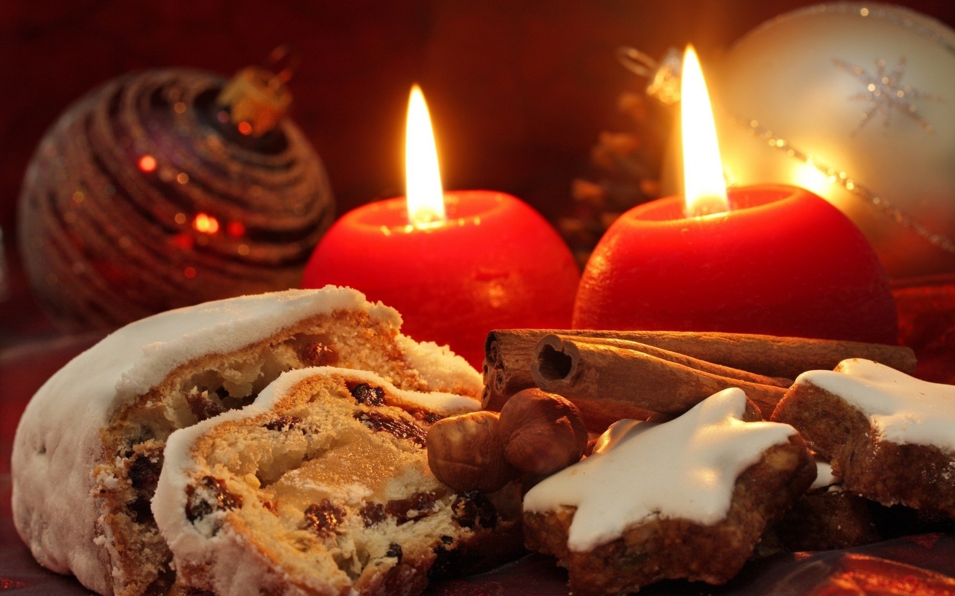 desserts kerze flamme essen weihnachten