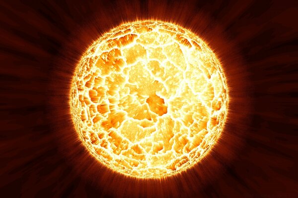 Eine wütende Sonne, die die Einstellung zur Verstopfung der Natur widerspiegelt