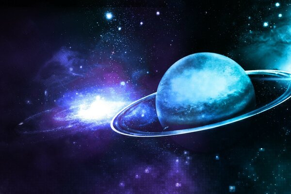 Erforschung der Galaxie des Mondplaneten