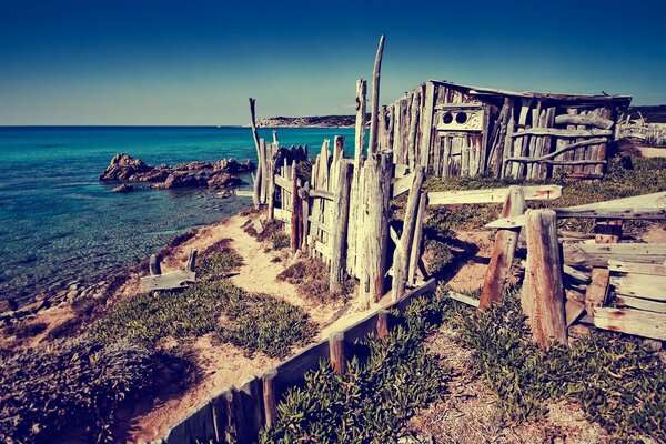 Reise zum Meer mit Blick auf die Seenlandschaft