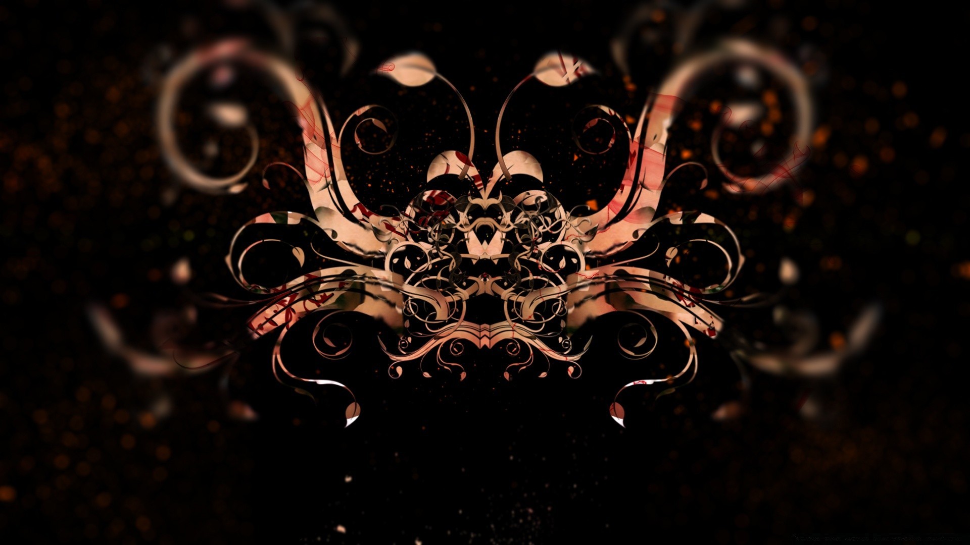 schwarz abstrakt dekoration desktop formen design kunst kurve fantasie muster vintage verzieren textur