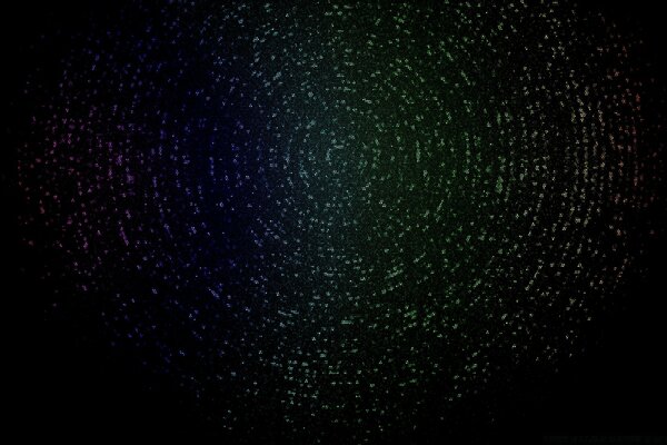 Die unendliche Ferne des Kosmos in einer Spirale aus Sternen