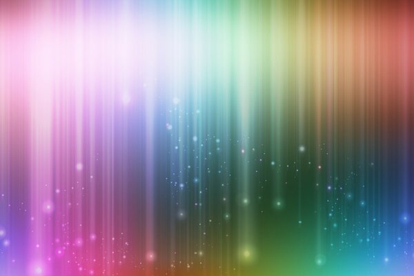 Mehrfarbiger Regen aus mit Farbe verwischten Sternen