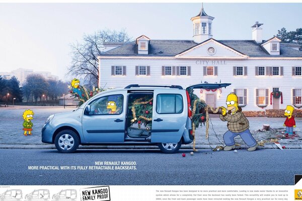 Kreatives Foto des Autos im Freien