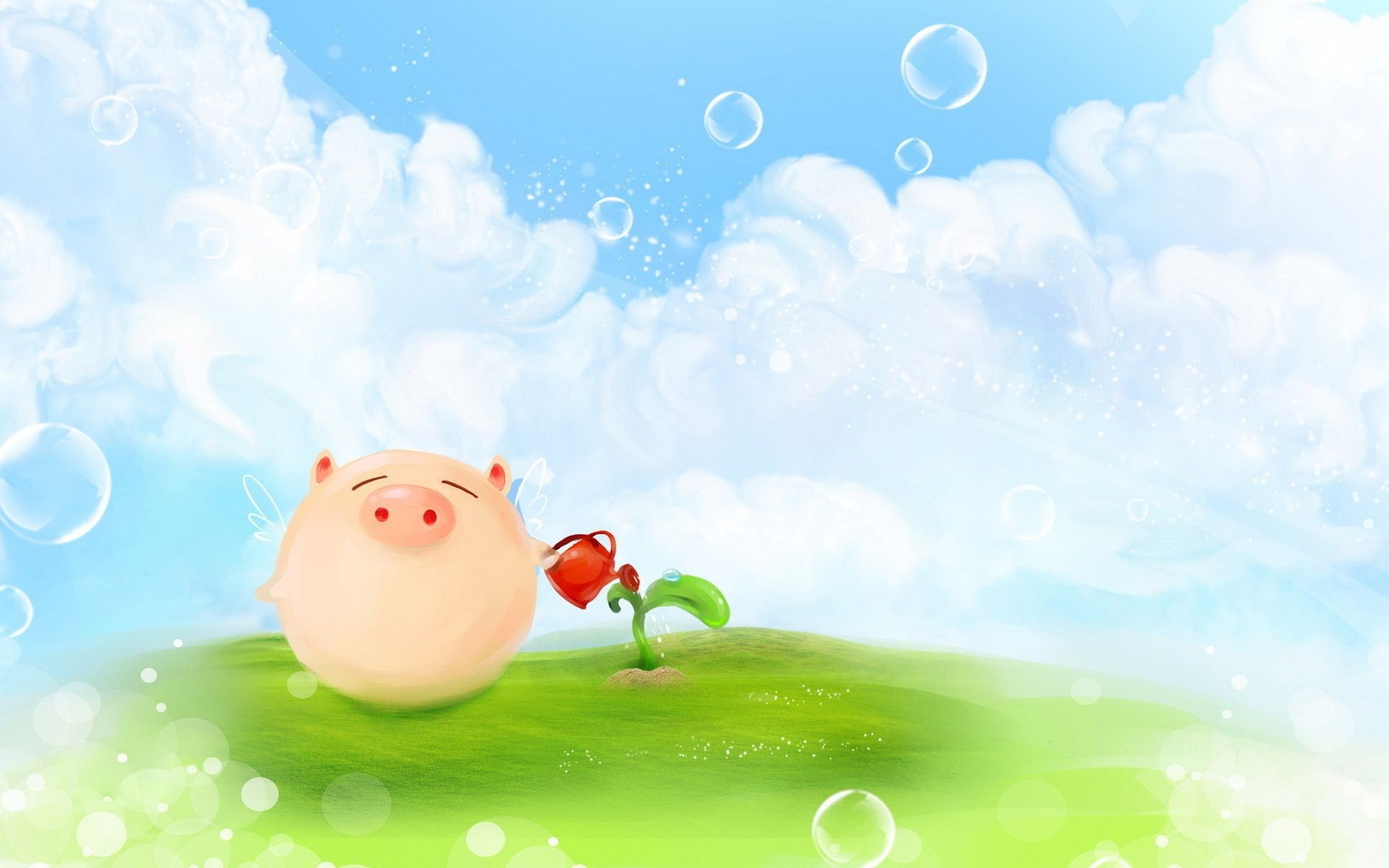 natur sommer desktop himmel tropfen wasser blase