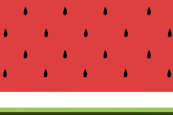 Viele Punkte auf rotem Grund wie Erdbeeren