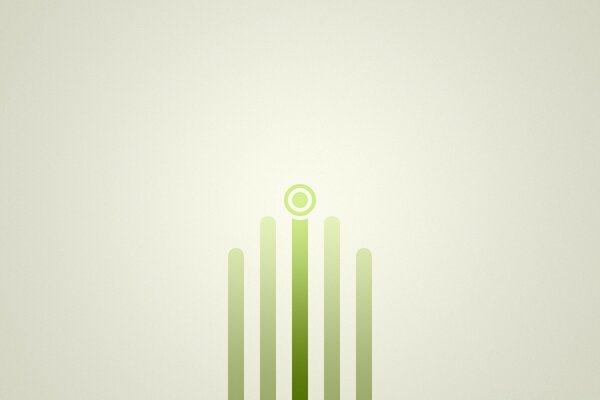 Grüne Linien auf hellem Hintergrund