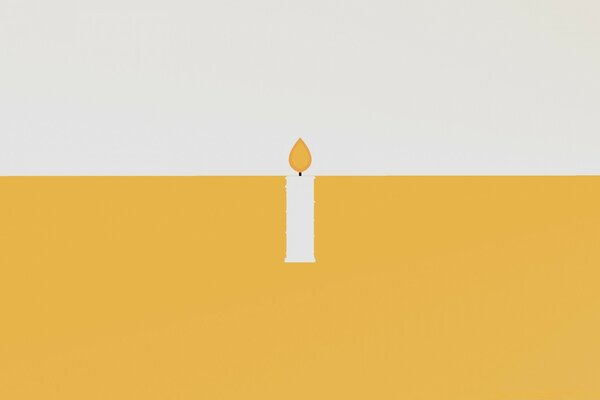 Kerze in Vektor-Grafik auf dem Desktop