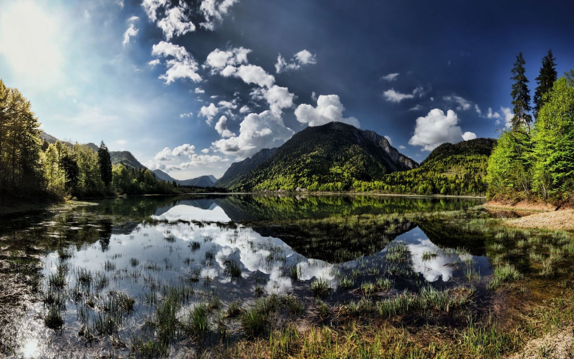 frühling berge landschaft wasser see natur reisen schnee reflexion himmel fluss landschaftlich holz im freien tal baum