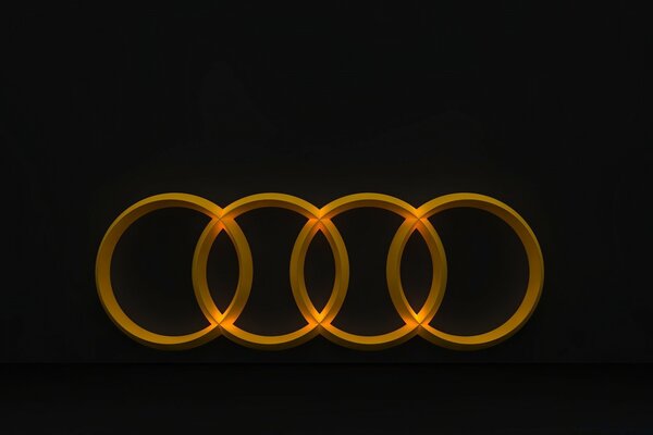 Audi-Symbol auf dem Desktop