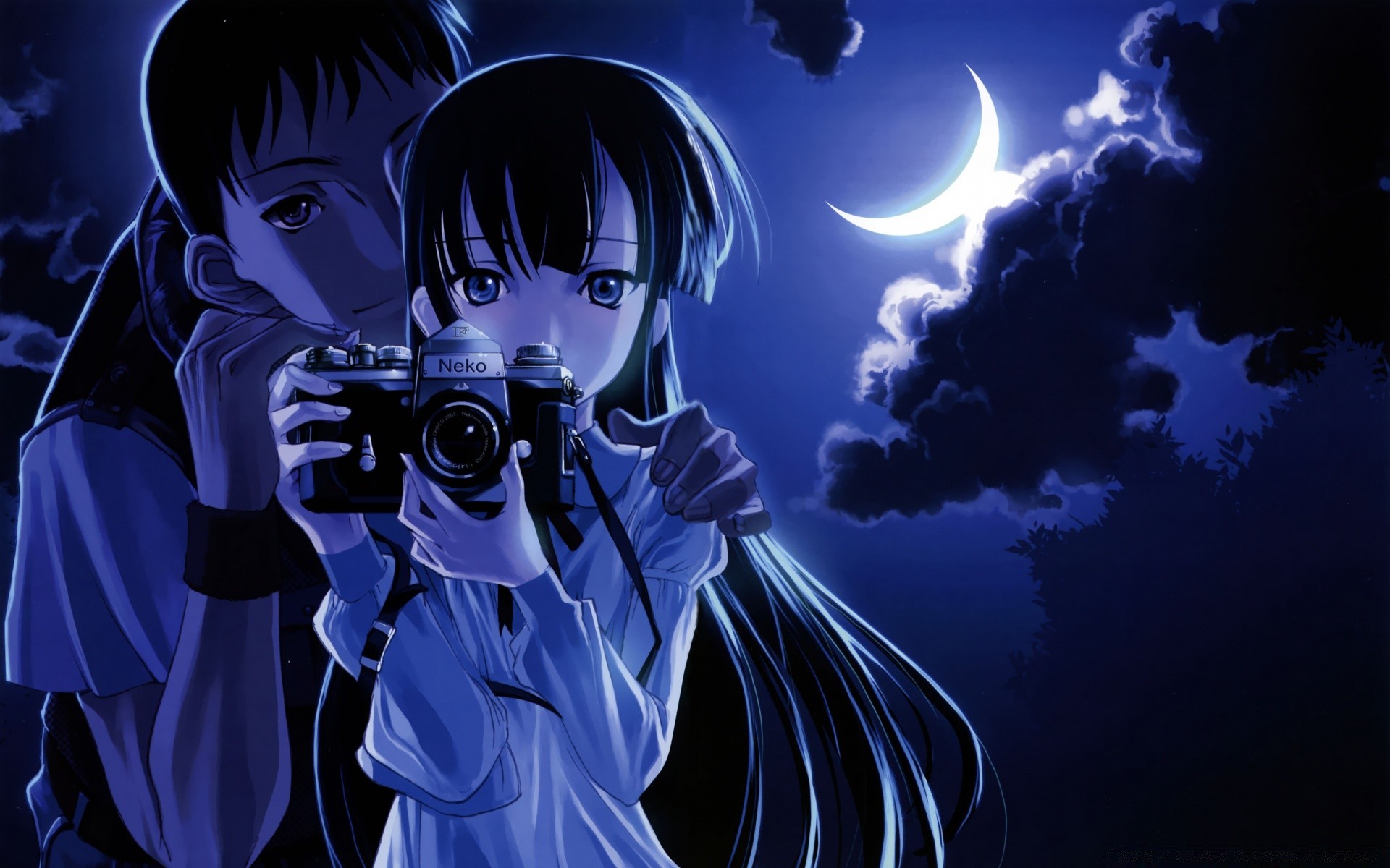 anime dunkel silhouette desktop horror kunst gefahr