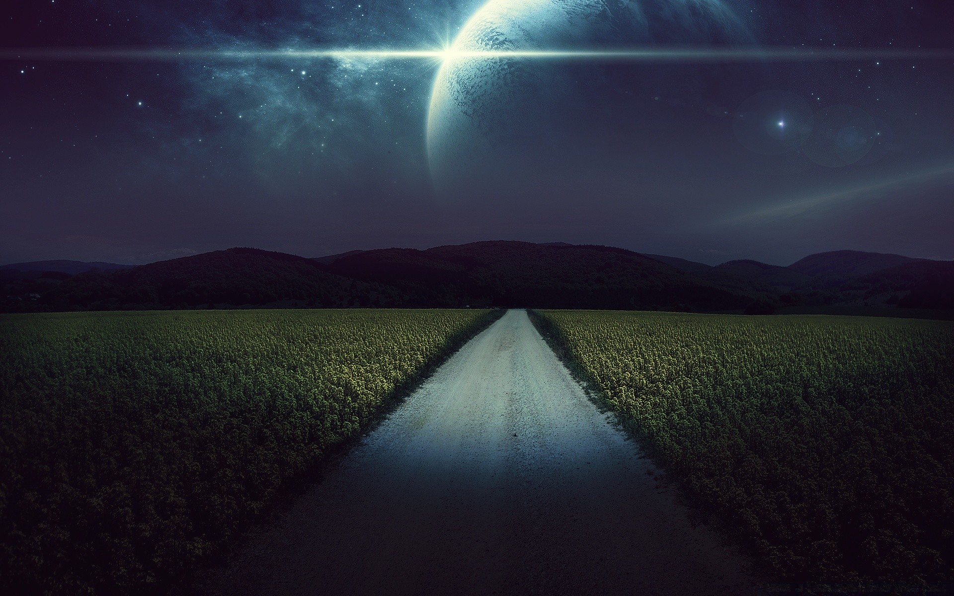 kreativ dämmerung landschaft himmel sonnenuntergang mond kultivierte erde licht abend im freien sonne natur dämmerung