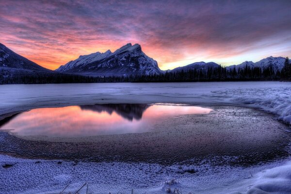 Sonnenuntergang See Morgendämmerung des Wassers