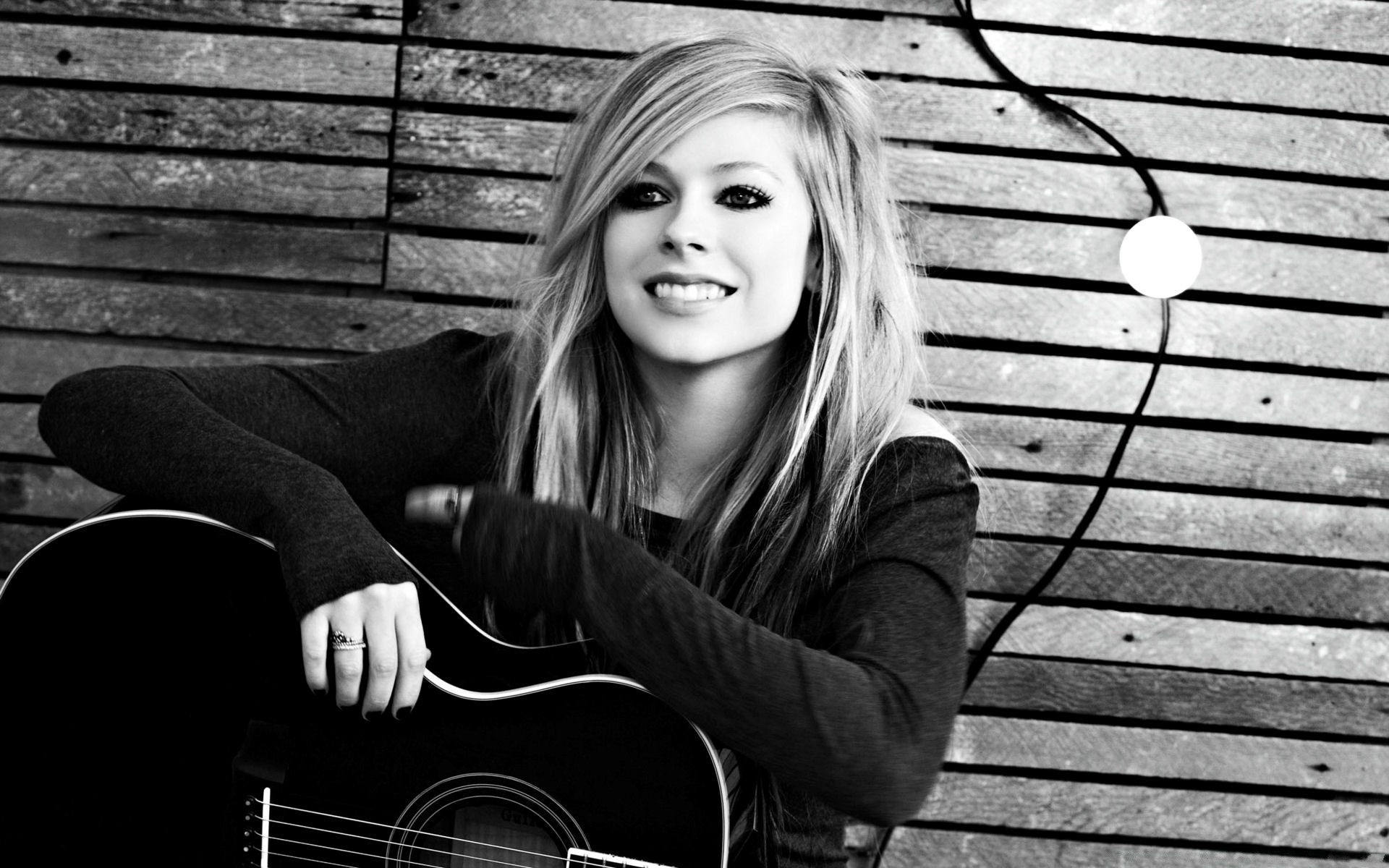 sänger porträt frau ein monochrom mädchen erwachsener junge modell gitarre