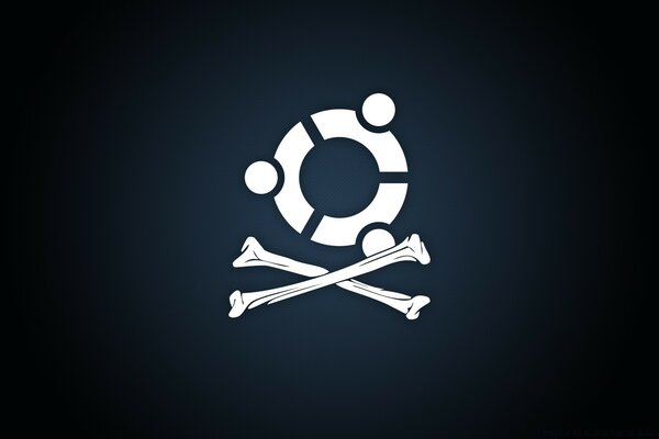 Designer-Illustration von Linux mit Symbol