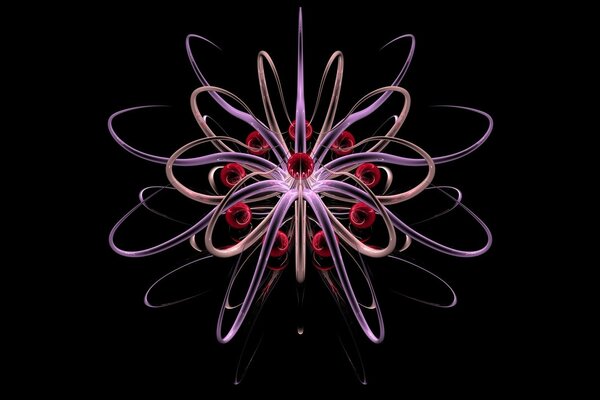 Schönes Muster in verschiedenen Farben mit Tentakeln