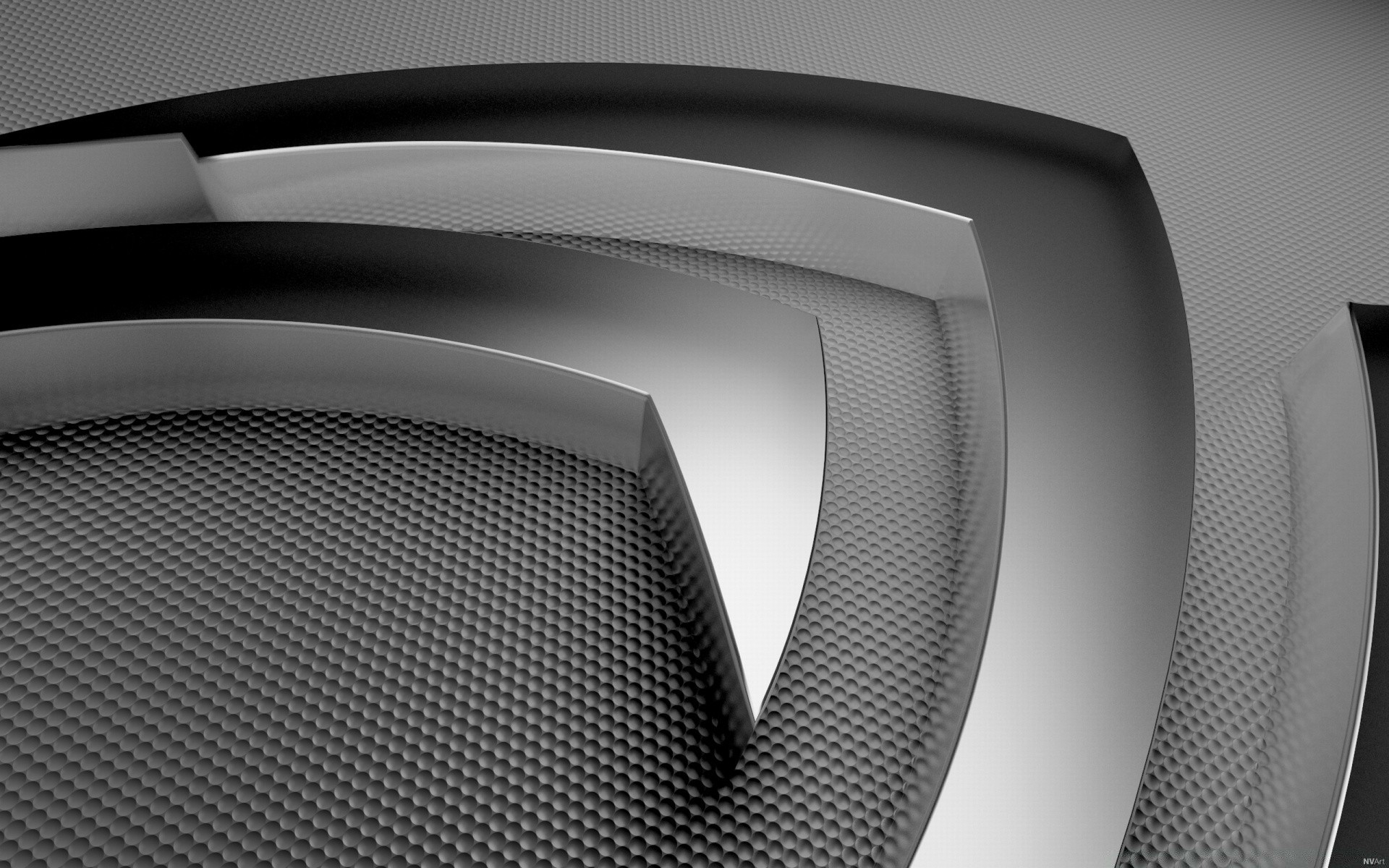 nvidia monochrom modern design abstrakt modern kunst metall
