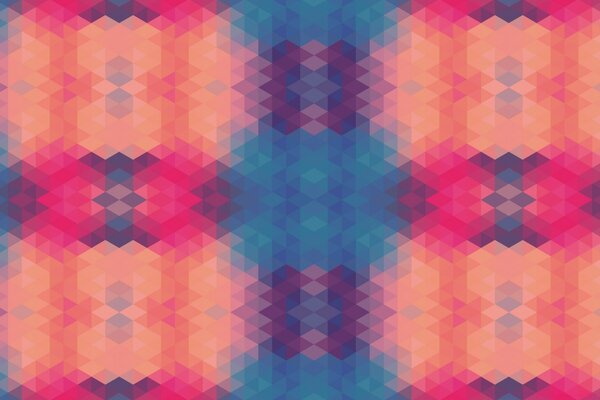 Geometrisches Muster des alten Teppichs