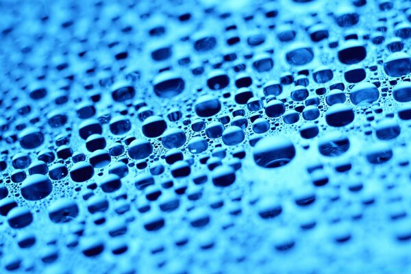 Nasse blaue Oberfläche