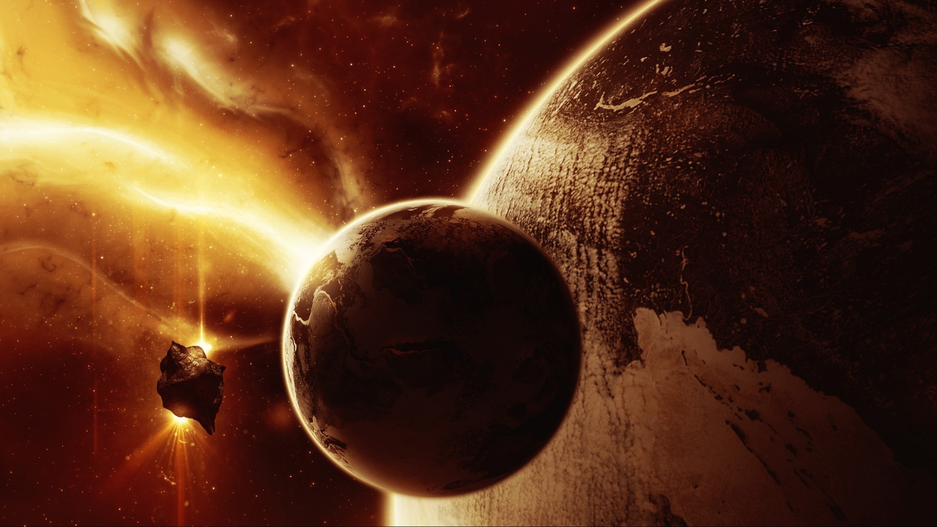 planeten astronomie mond planeten exploration kugelförmig wissenschaft astrologie raum dunkel galaxie jupiter mars sonnig atmosphäre sonne teleskop sonnensystem kosmos kugel